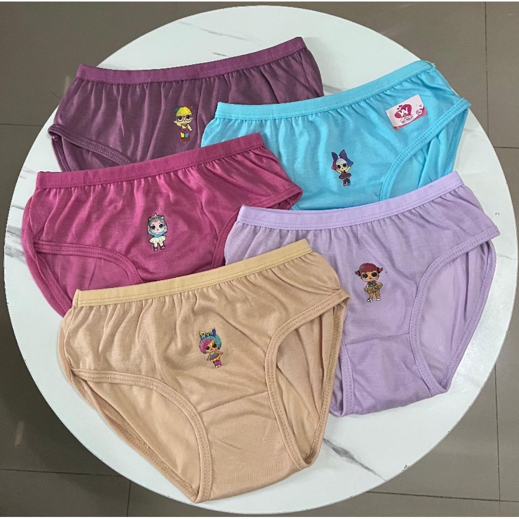 Paket 6 Pcs CD wanita anak/Dalaman Anak/CD perempuan Anak