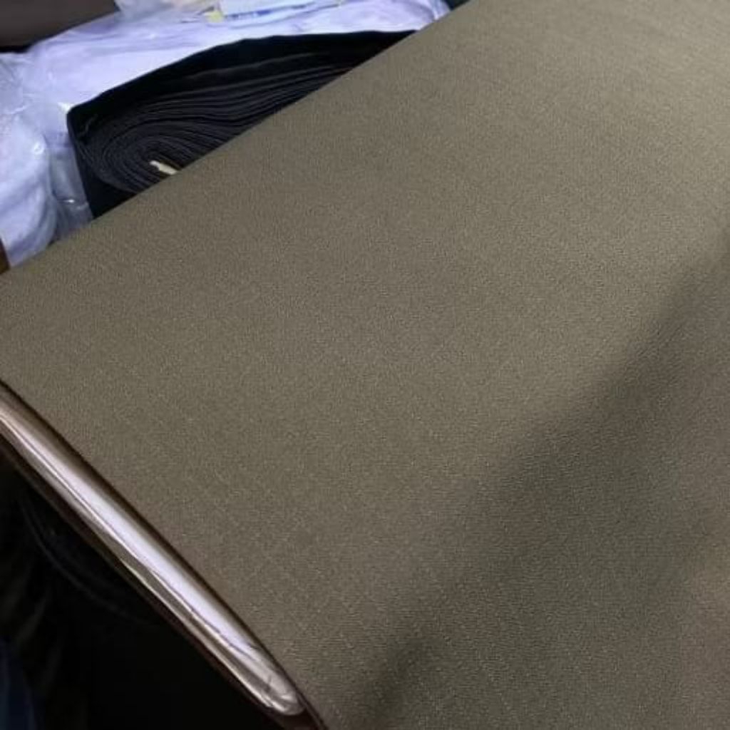 Kain seragam satpol PP luster serat kotak-kotak