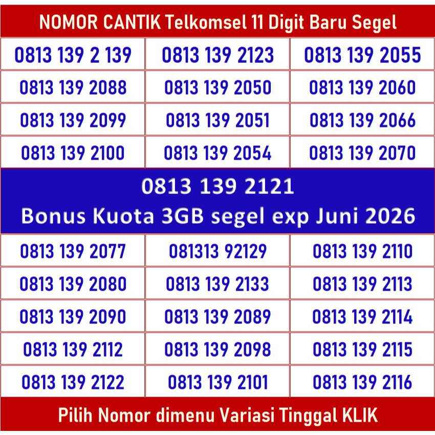 Kartu Perdana Simpati Segel 11 Digit New Cover | Jaringan 4G 5G ( M3 )