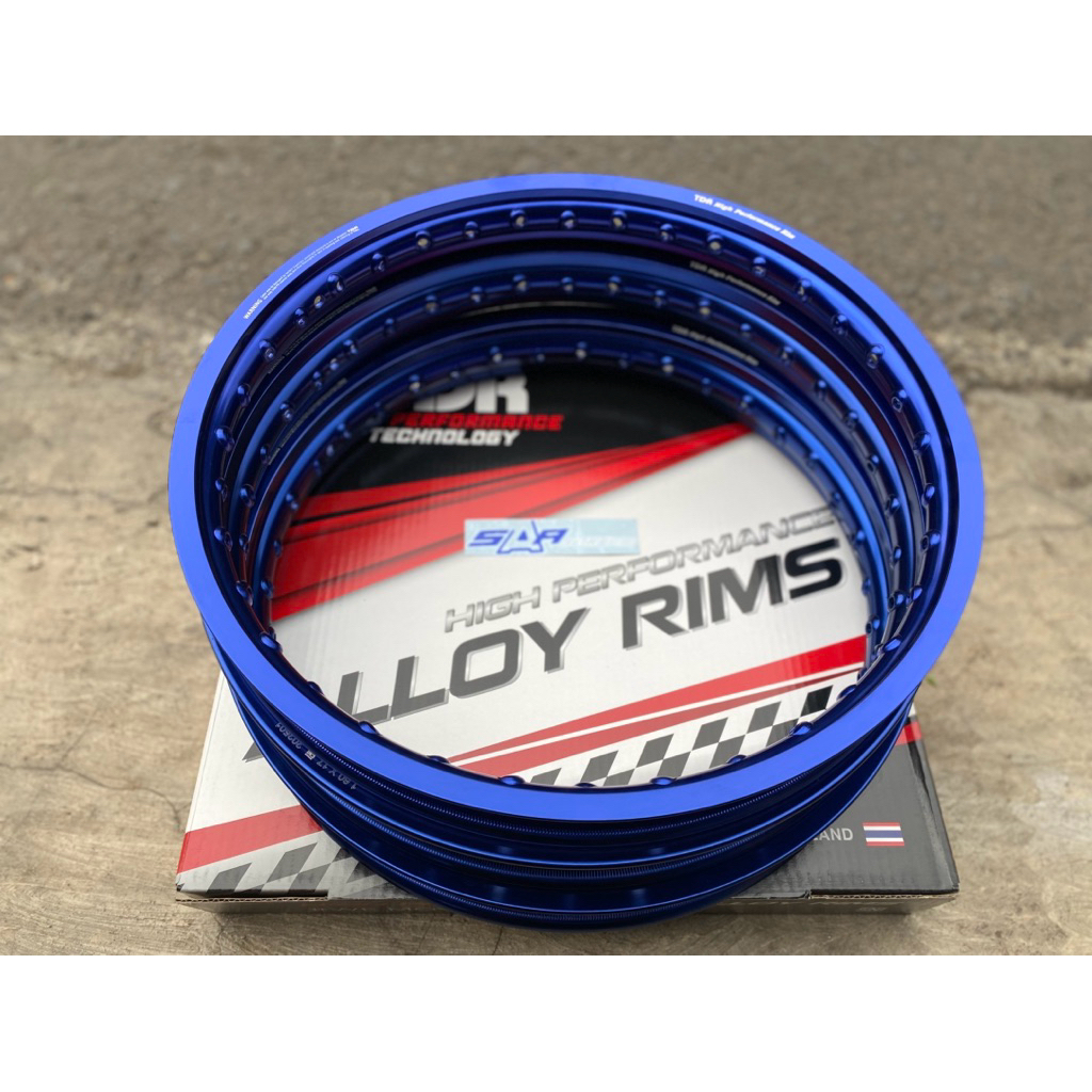 velg tdr biru uk 140 160 185 ring 17 velg jari jari tdr wx biru