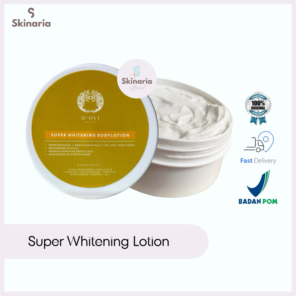 [TERBARU ED SEPT 2027] D'Ovi Beauty Oviskin Ovi Beauty Super Whitening Body Lotion High Dose by D’ov