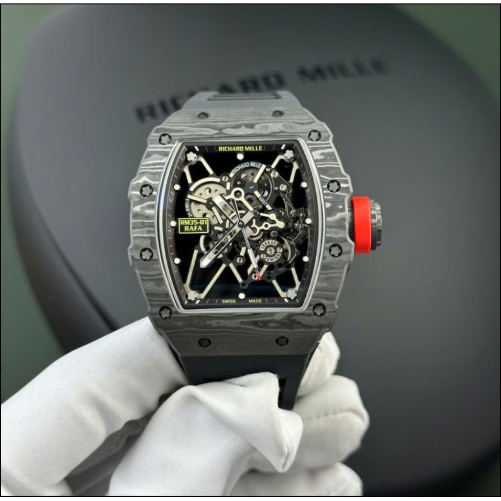 JAM TANGAN RM035-02 RAFAEL NADAL CARBON DIAL 42MM