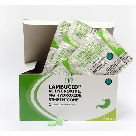 LAMBUCID Tablet - Obat Kembung, Maag, Asam Lambung