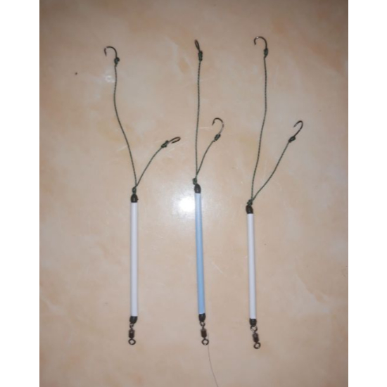 Rangkain ikan nila tawes bader Rangkaian kail lumut 2 mata kail /Rangkaian Pancing lumut 2 mata kail