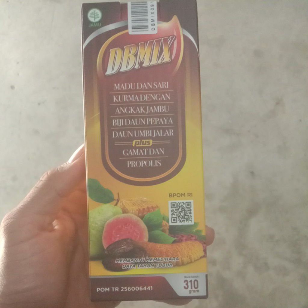 SARI KURMA DB'MIX 310gr+madu,angkak dan jambu biji