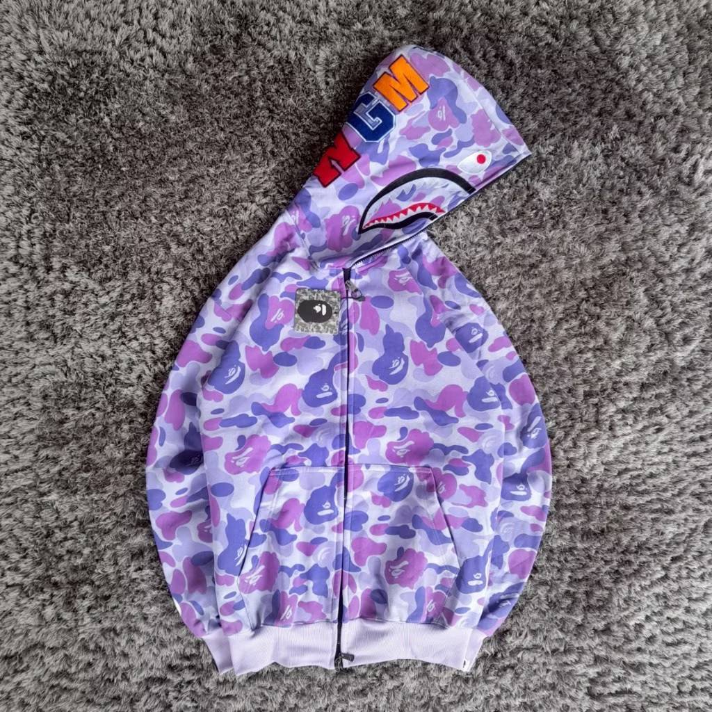 JAKET HOODIE BAPE SHARK WGM TERMURAH