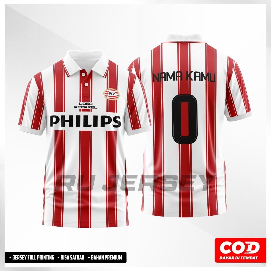 JERSEY PSV 1994/1995 Full Printing Retro