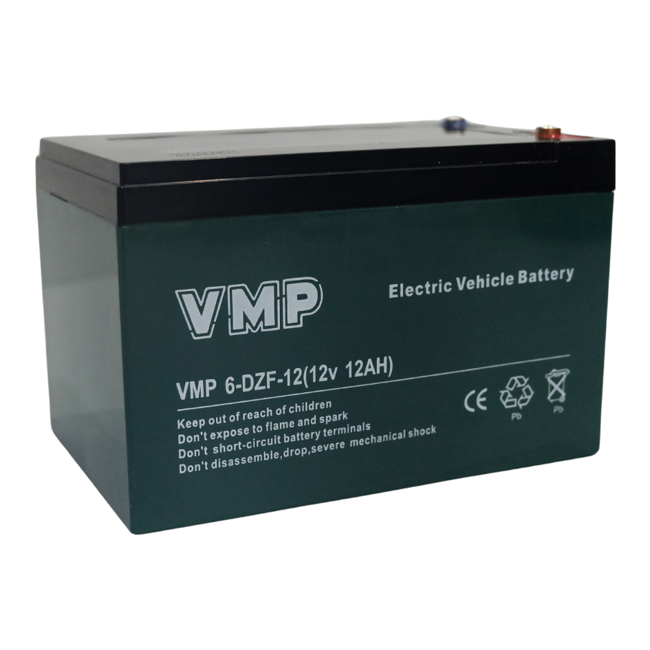 5 DUS 20 UNIT Baterai VMP 6DZF12 12V 12AH 2HR Aki Battery Selis Sepeda Listrik Kursi Roda Elekrik