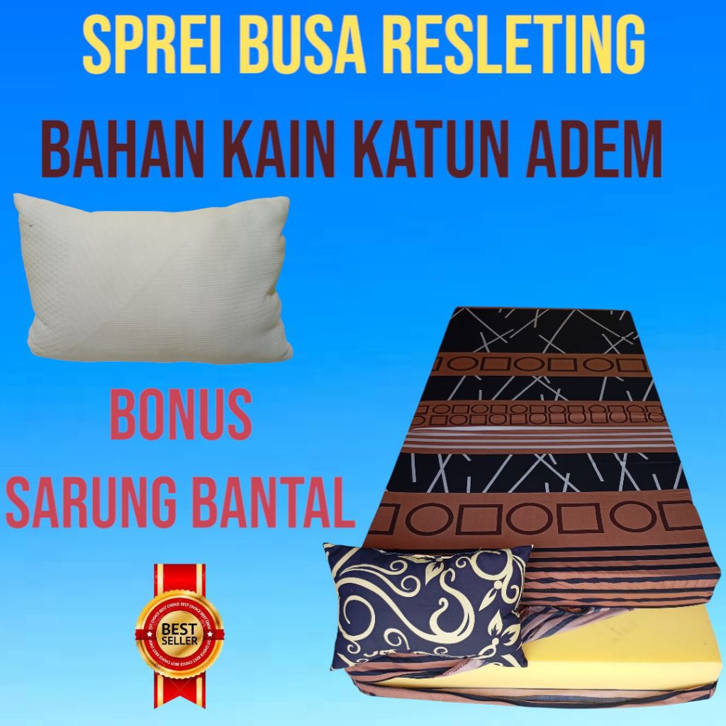 Sarung busa ressleting L 120x200 /125x200