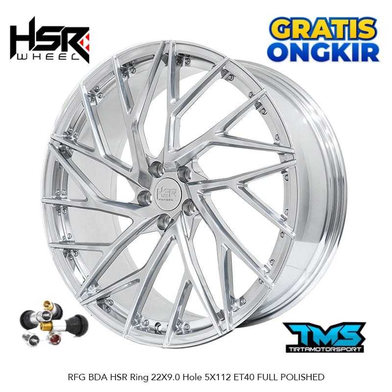 VELG MOBIL FORGED HSR BDA RING 22X9 HOLE 5X112 COCOK UNTUK MOBIL MERCEDES BENZ