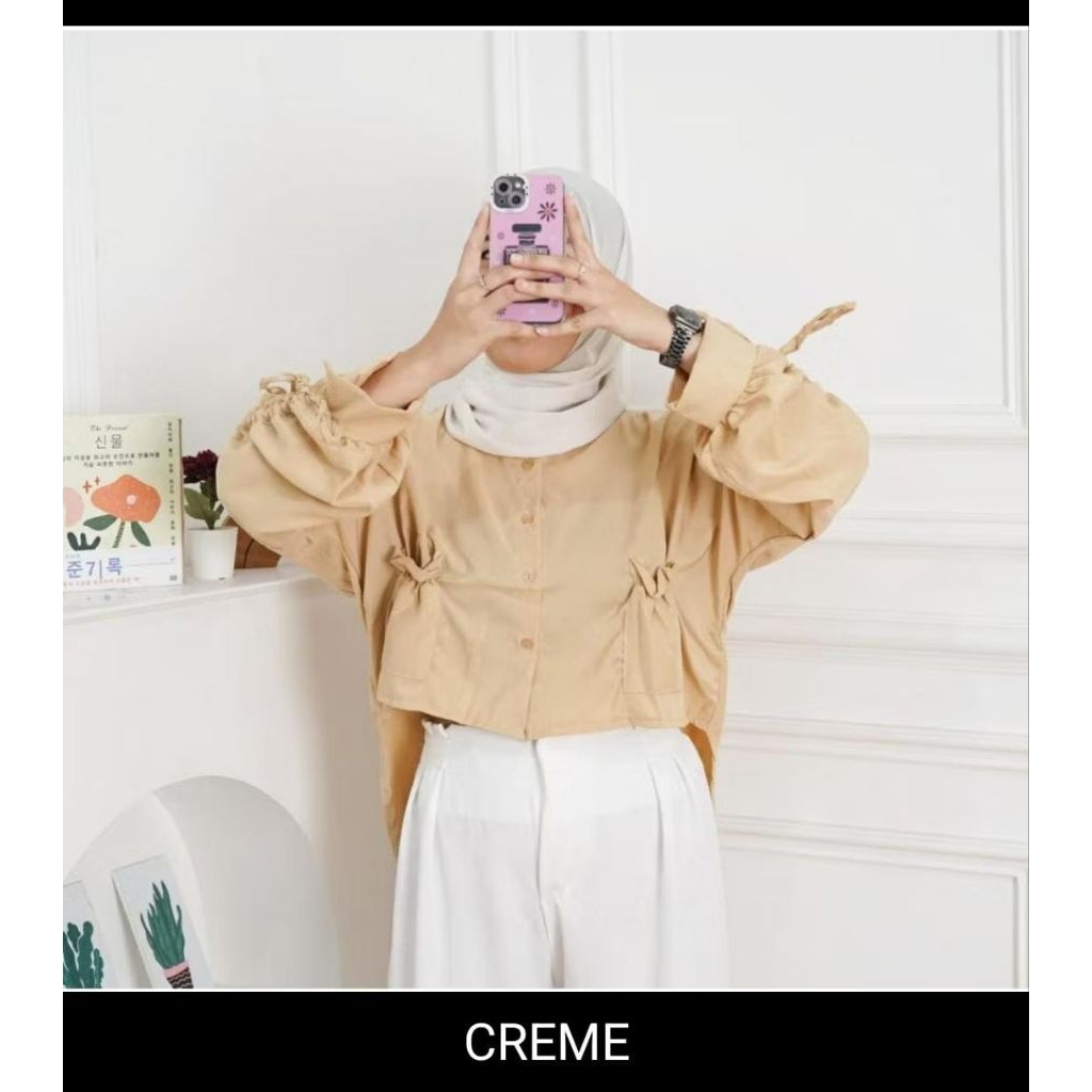 MYSTAR Seorina Shirt - Blouse Bahan Katun Poly Nyaman