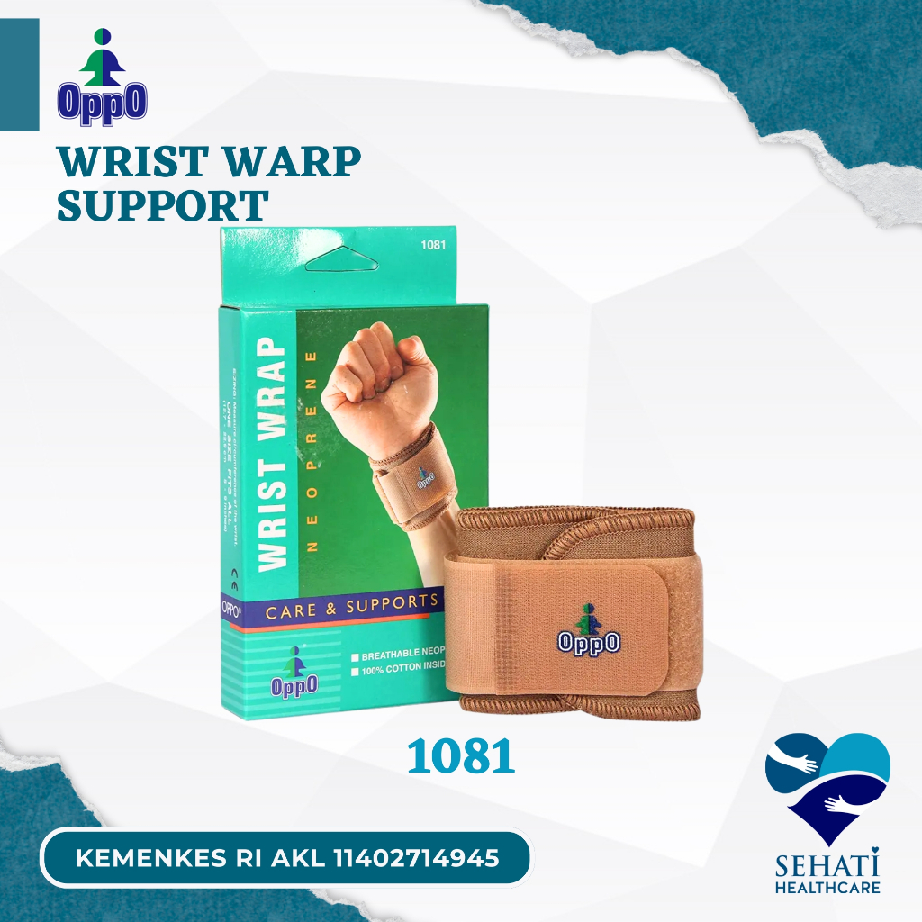 Oppo Wrist Warp Support 1081 Dekker Pelindung Tangan Deker Pergelangan Kesehatan