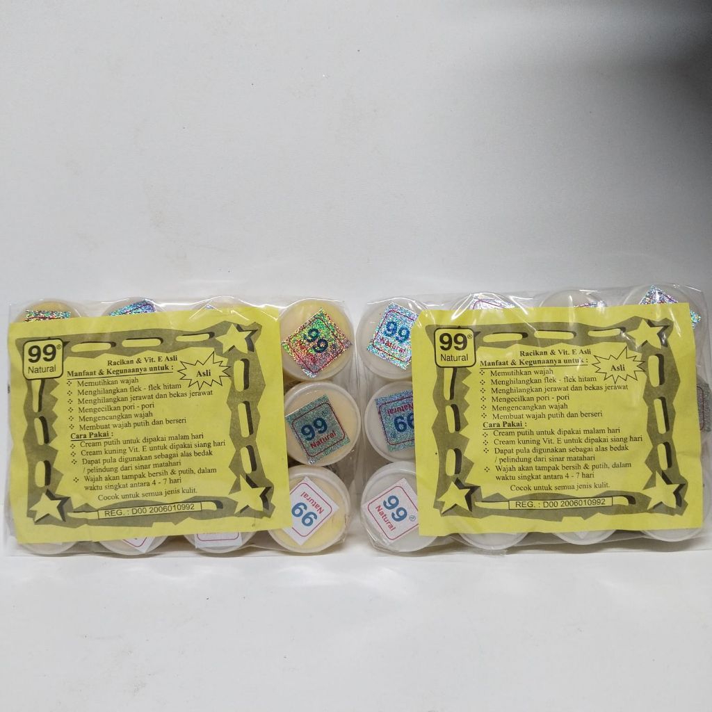 Cream Pemutih wajah 99 Silver AL VARIAN Siang & Malam Losinan