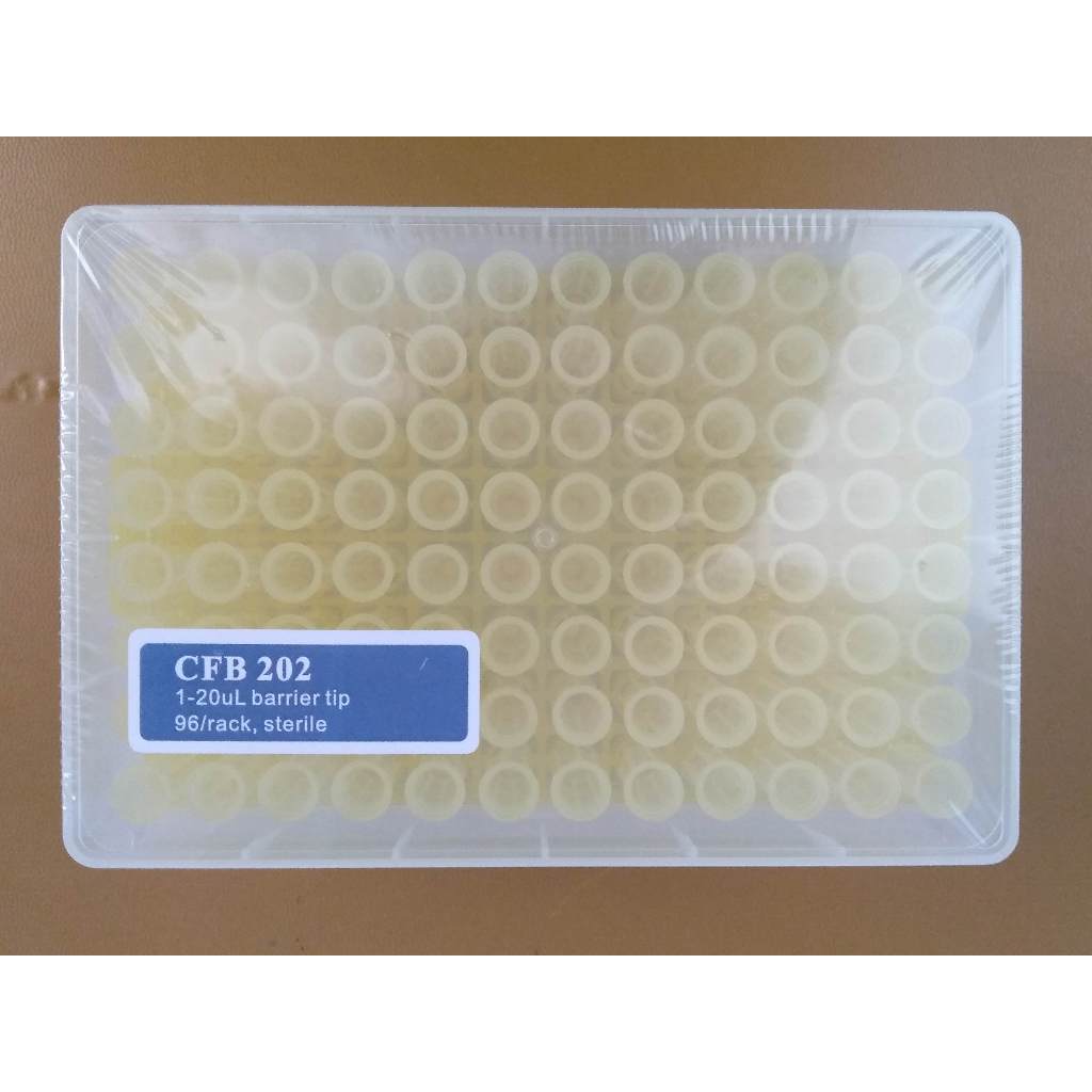 universal pipette tips filter tips 20ul GSBIO with rack CFB202