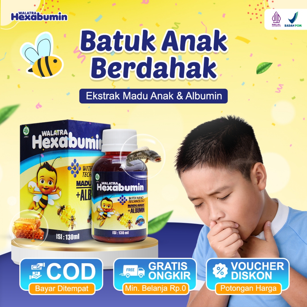 Hexabumin - Obat Batuk Pilek Bayi 1 Tahun - Madu Anak + Ambumin