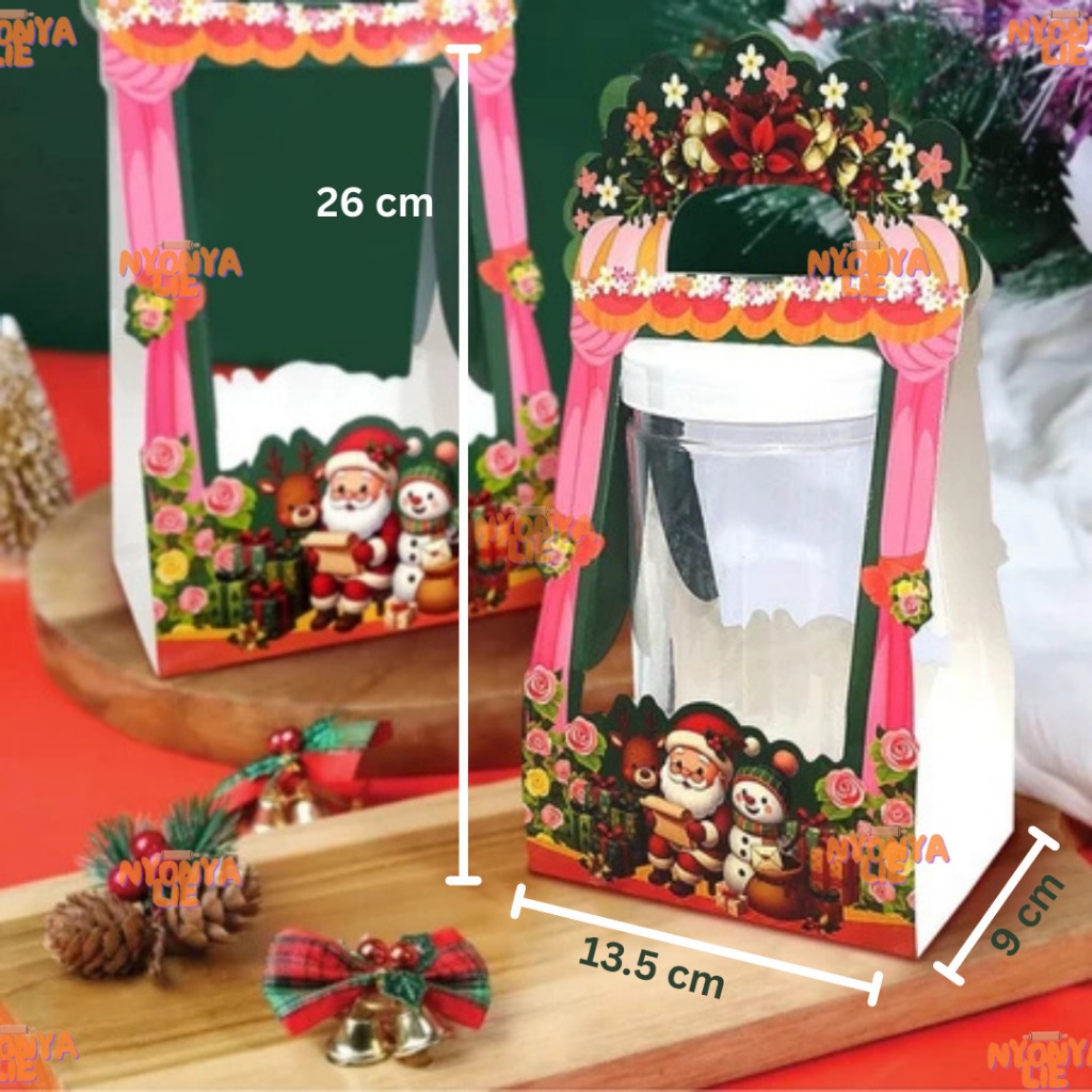 GB22C Box Vida Tenteng Natal Christmas Hampers Parcel Souvenir Hadiah Nyonya Lie