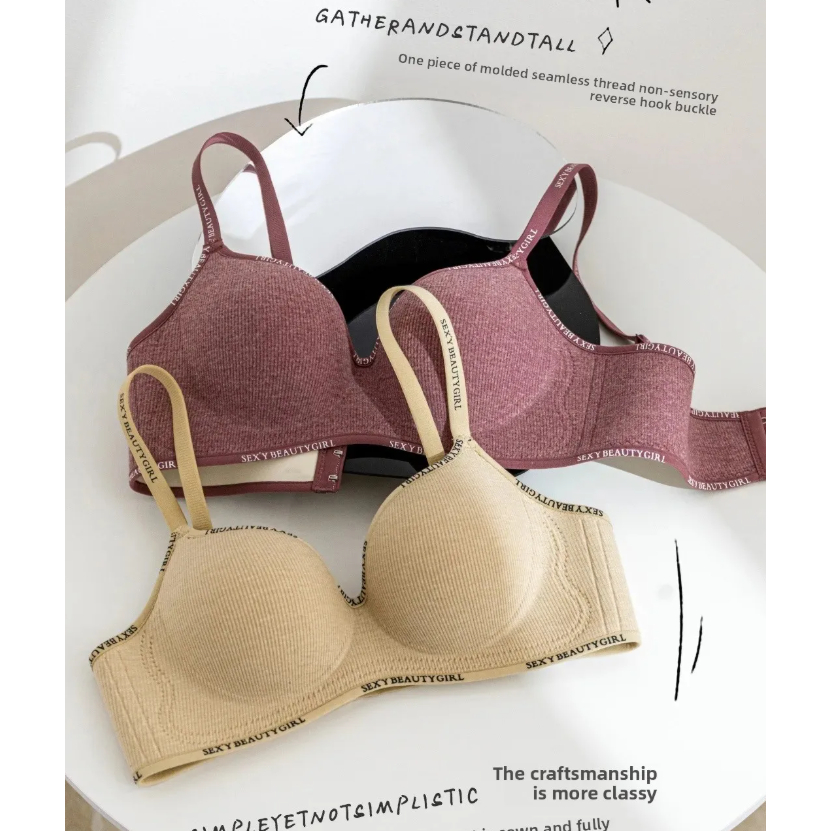 Bra BH Sexy Fashion Pakaian Dalam Wanita Bra Tanpa Kawat Bahan Halus Sport Push Up BH38