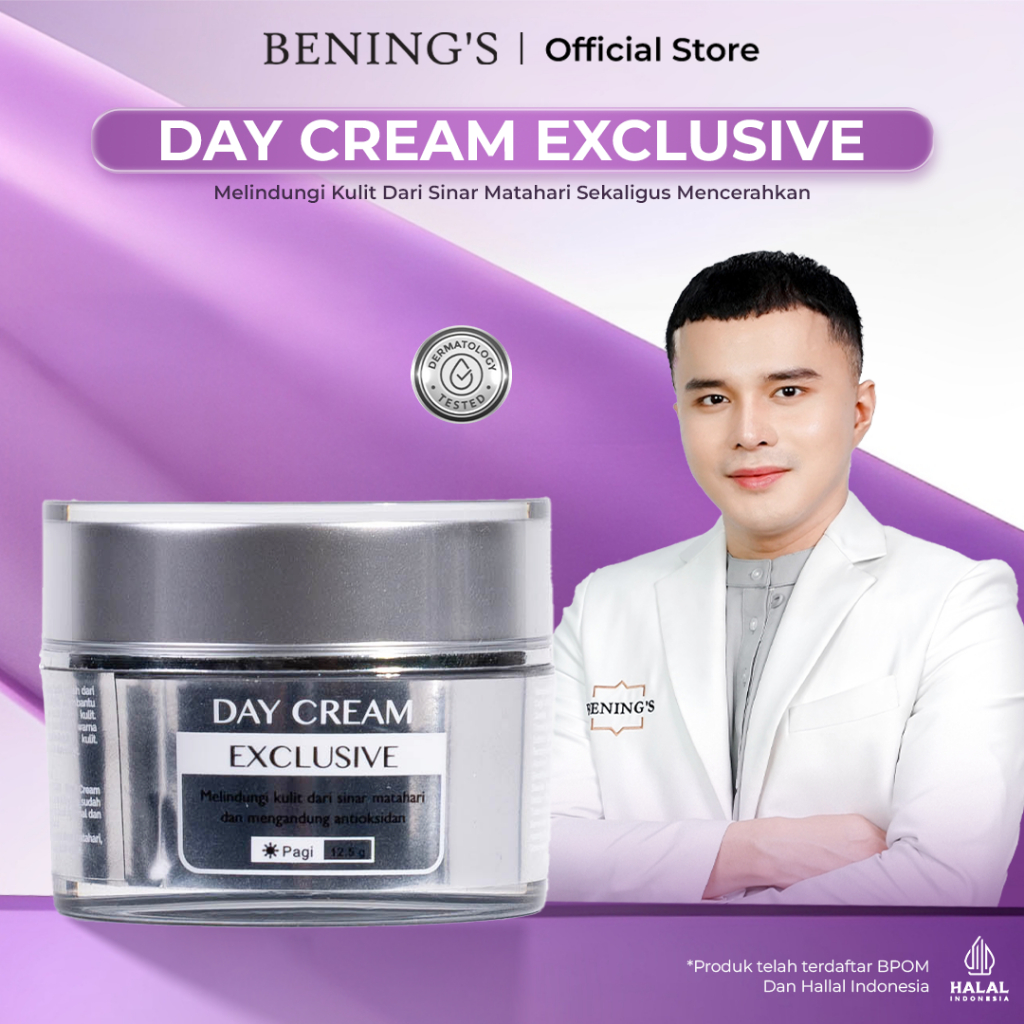 BENING'S Skincare Official Store Exclusive Day Cream New Packaging Formula Baru Mengatasi Flek Hitam