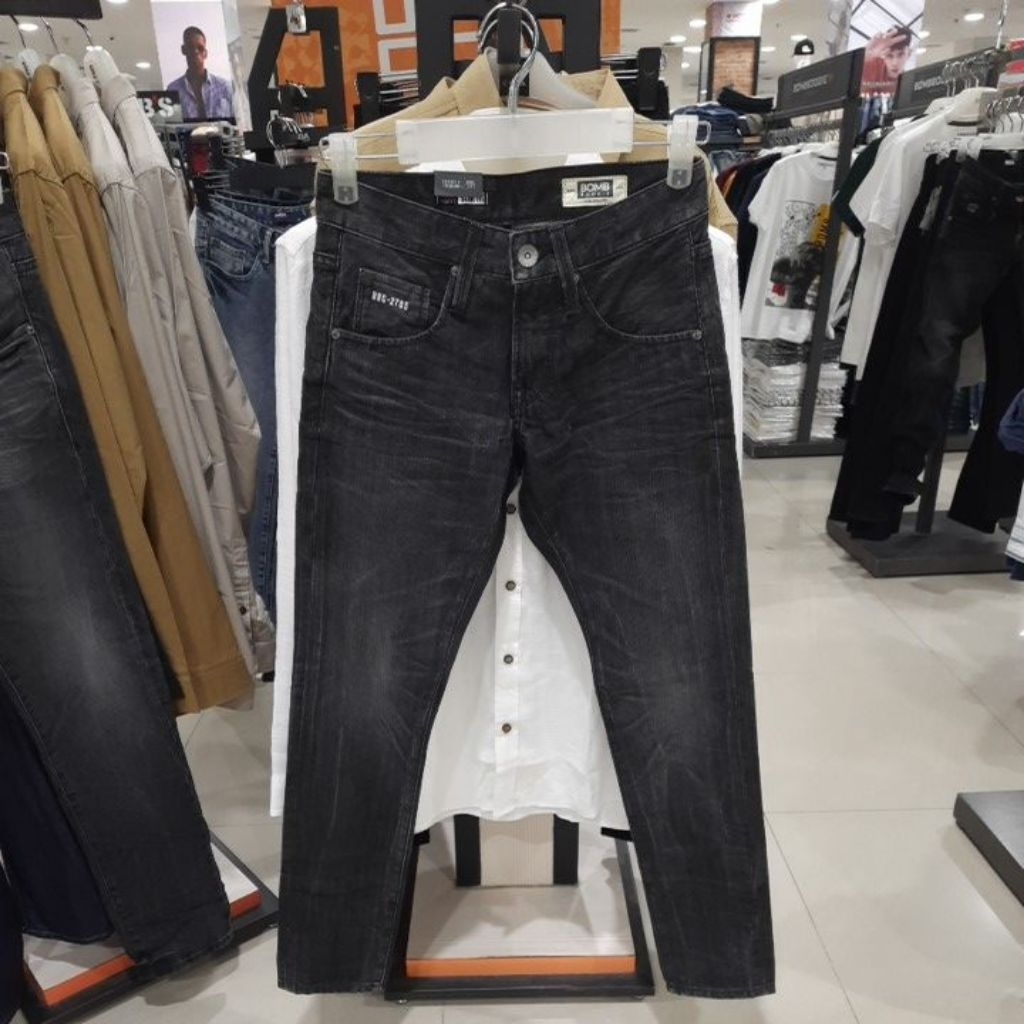 Bombboogie celana jeans pria slim fit original