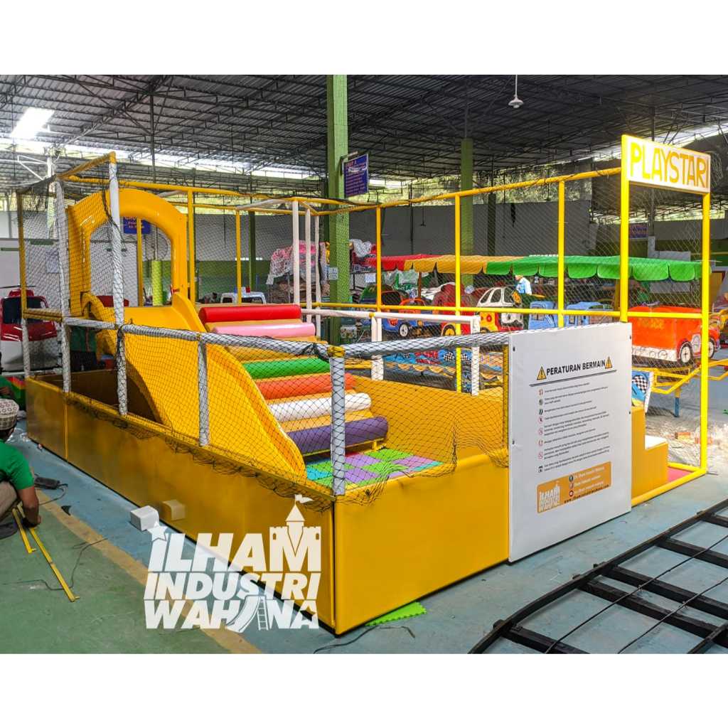 jual playground indoor full set siap pakai || paket indoor playground mandi bola