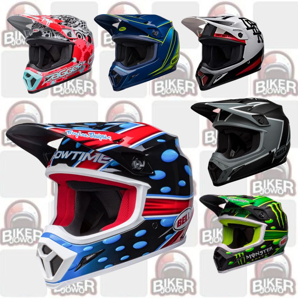 Bell MX-9 Mips Helm Cross Helm Retro Fullface Cross Classic Helmet