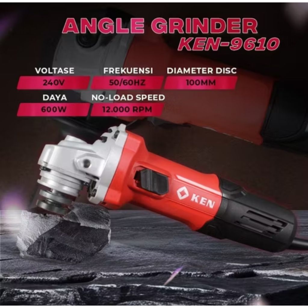 GERINDA TANGAN KEN-9610 ANGEL GRINDER