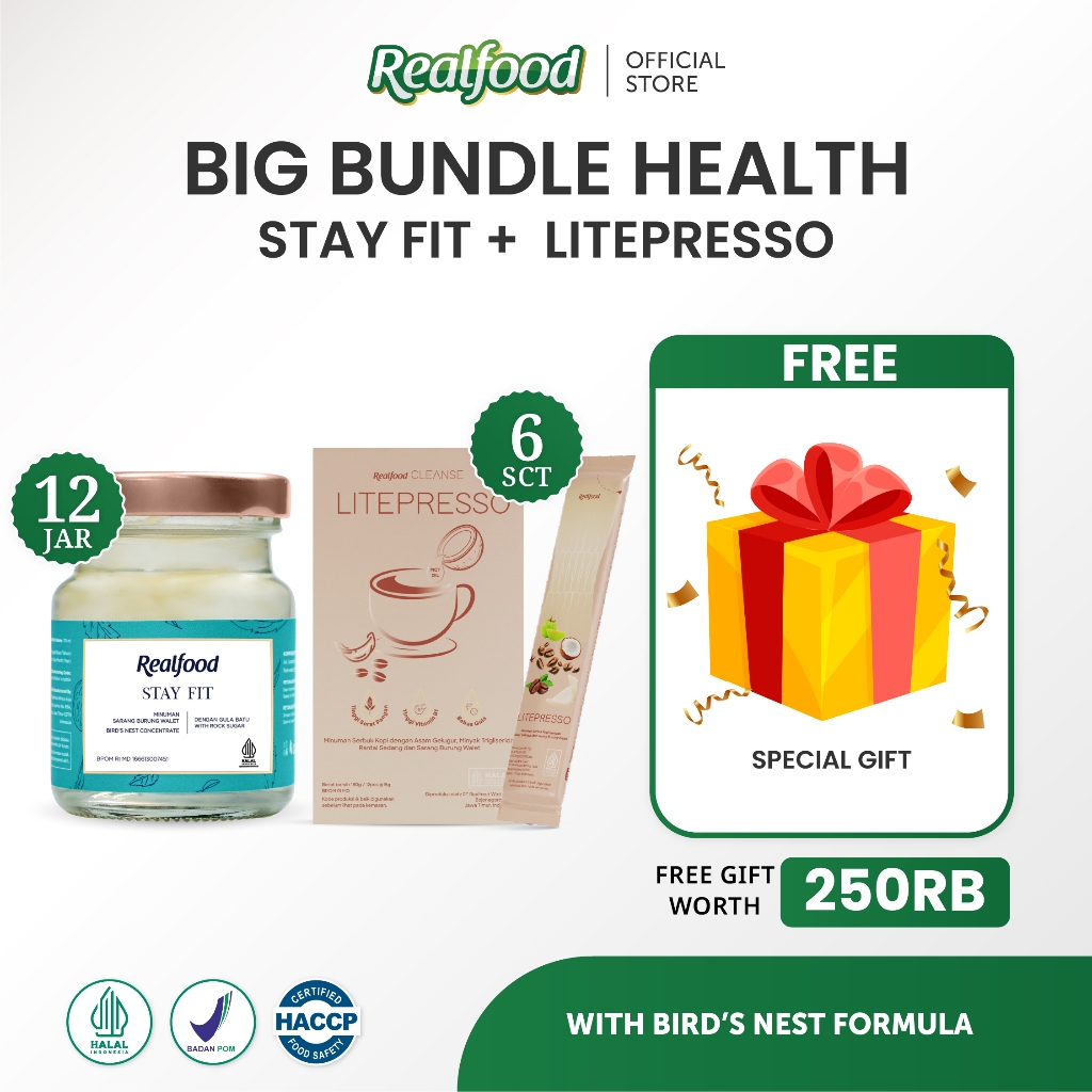 Realfood BIG Bundle Health Minuman Sarang Burung Walet l Paket Diskon Hemat