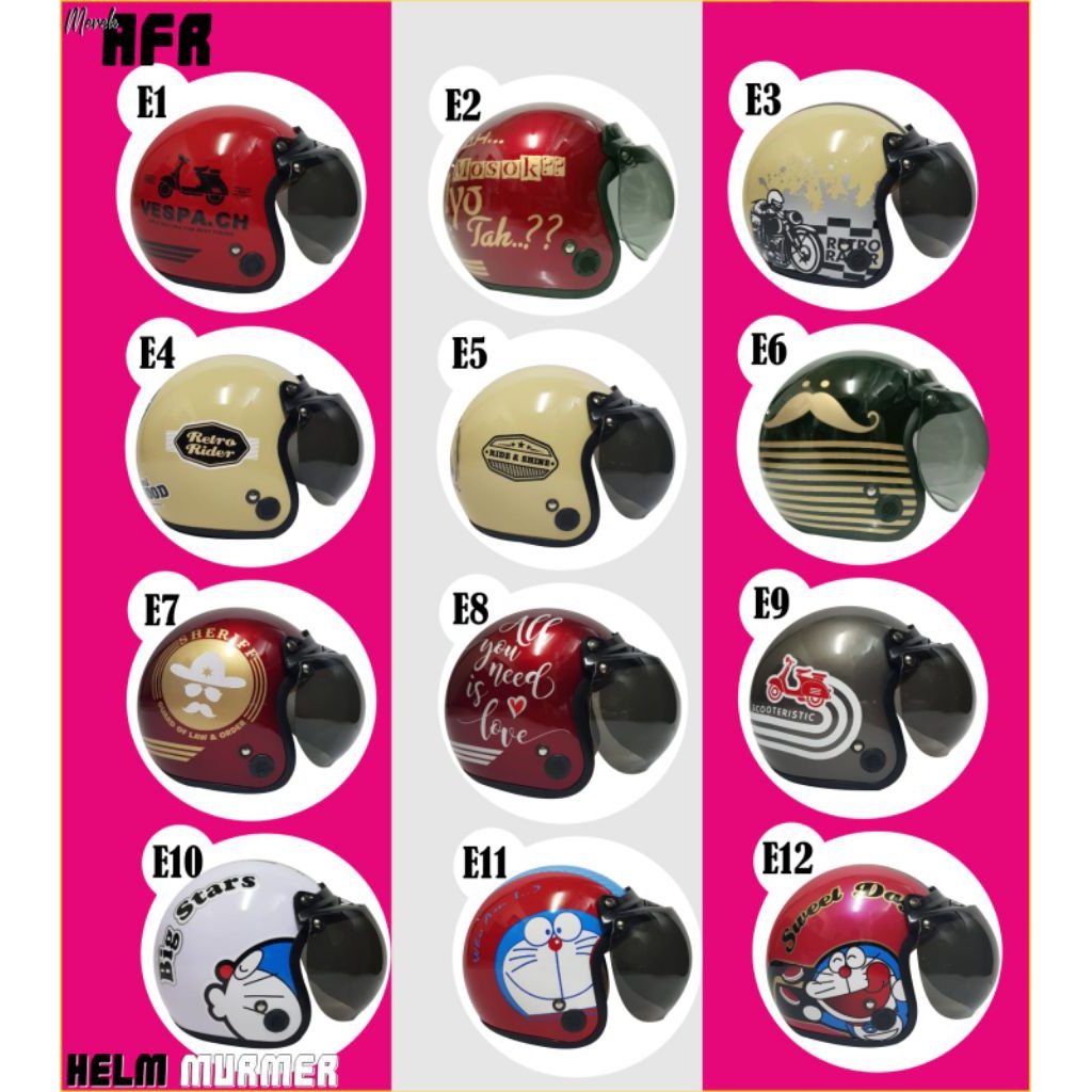 HELM MOTIF WANITA HIJAB KEKINIAN