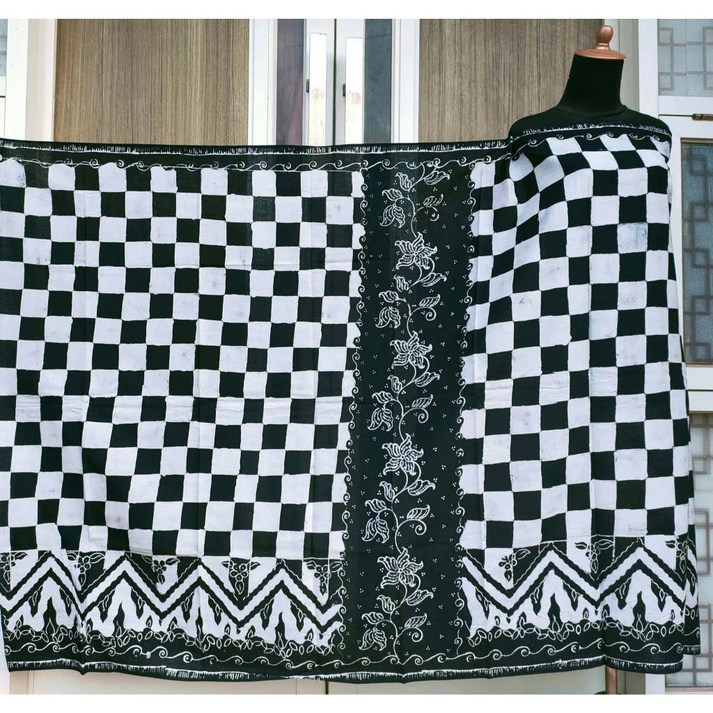 bisa COD Batik umiromlah 1110349 Bahan Kain Batik Full Tulis Asli Pengrajin Madura Pamekasan Hitam P