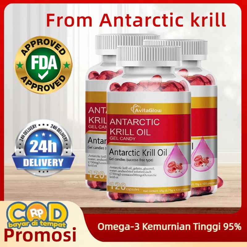 Beli 2 Gratis 1!!  Avitaglow Antarctic Krill Oil