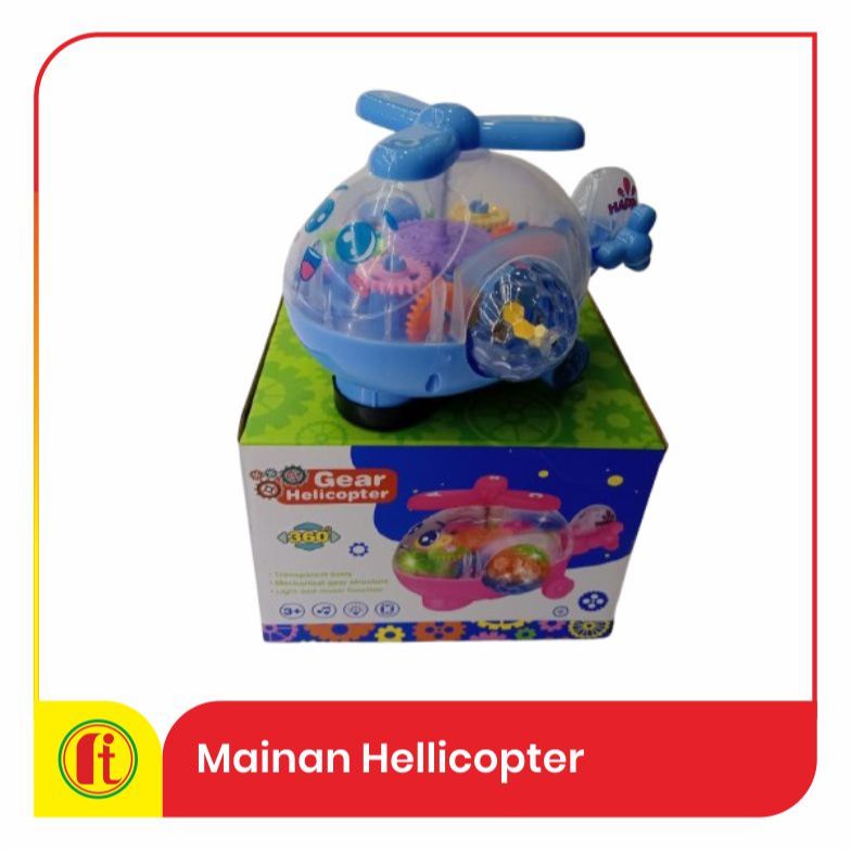 Gear Helicopter - Mainan Helicopter Transparan