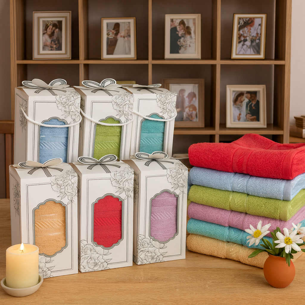 Souvenir Handuk 30x70 + Bordir Nama / Gift Box / Souvenir Pernikahan / Hampers Bayi Kado Lahiran Bab