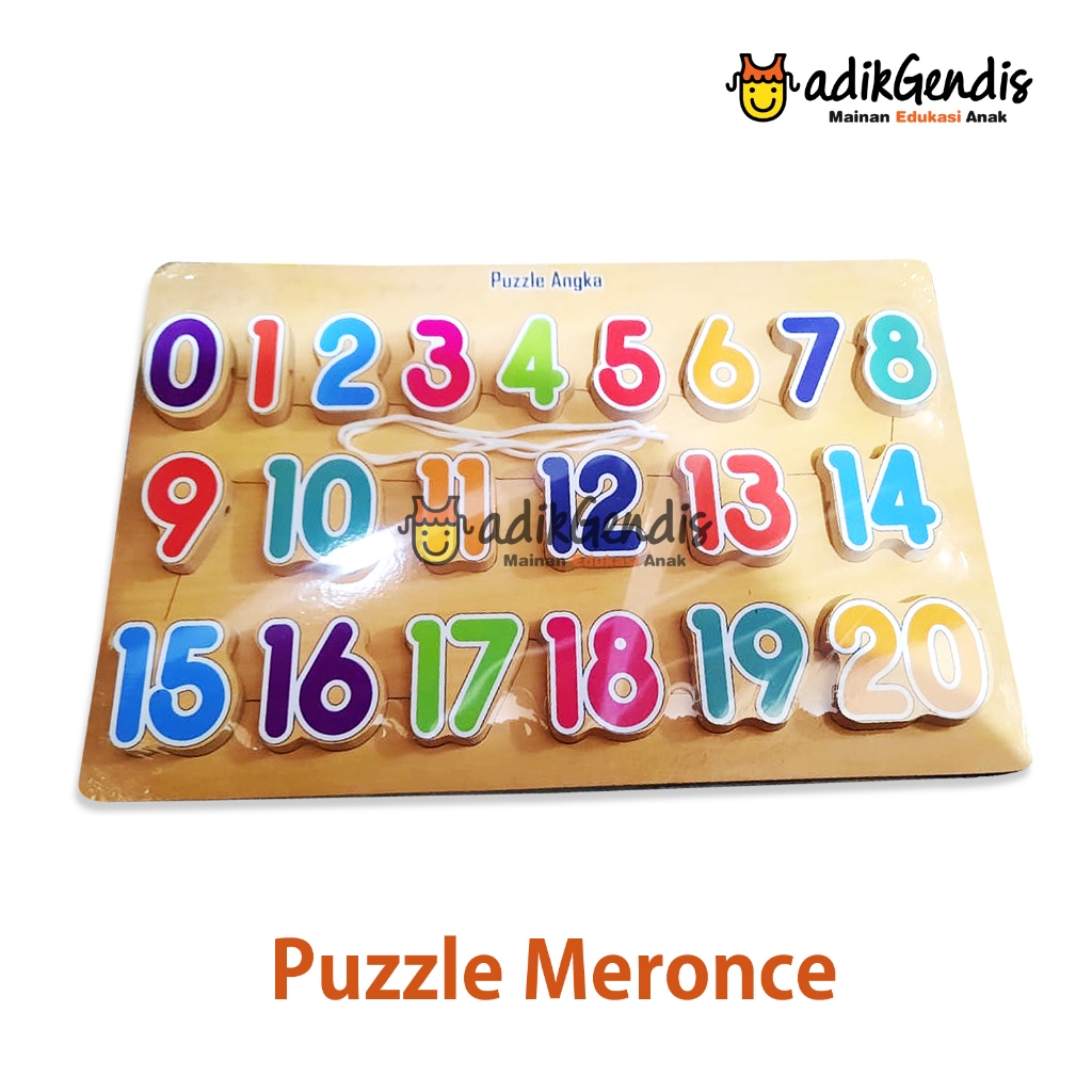 Mainan edukasi anak puzzle meronce