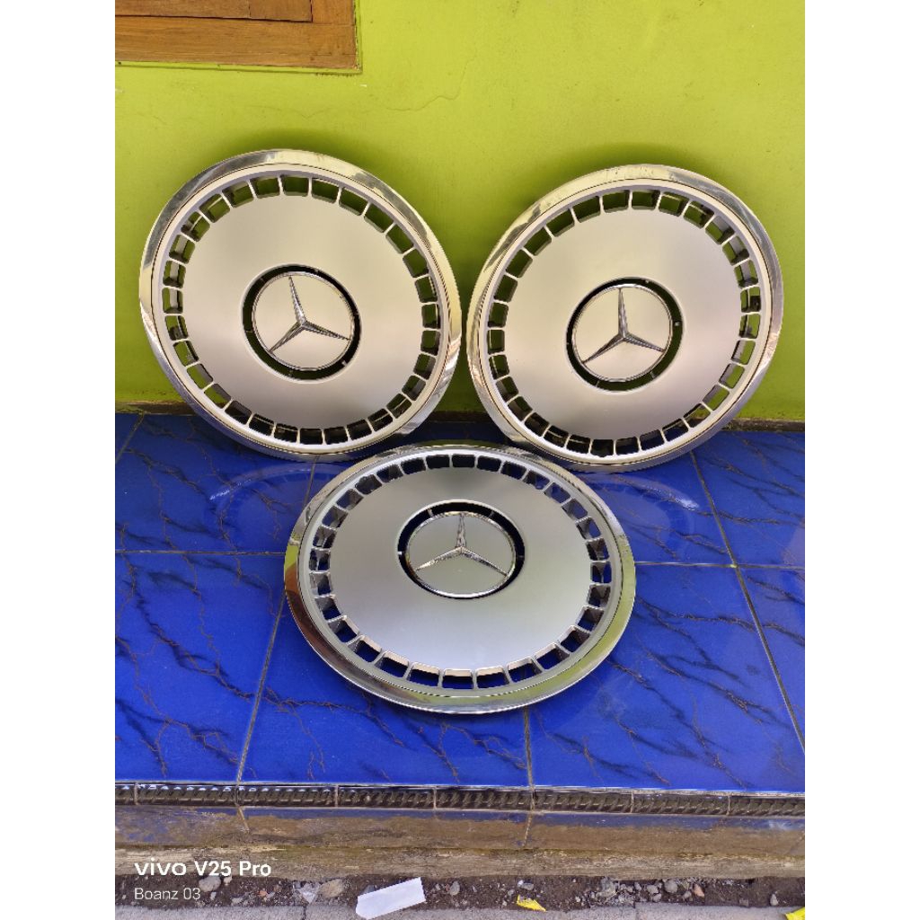 Tutup veleg cover wheel dop mobil Mercy Mercedez Benz W140 list croom ring 16 origilan harga untuk s