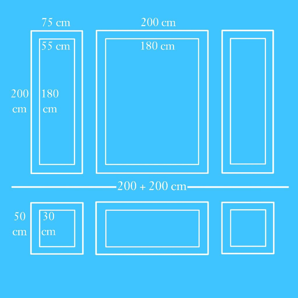 Paket Moulding PVC dinding 3 x 4 double