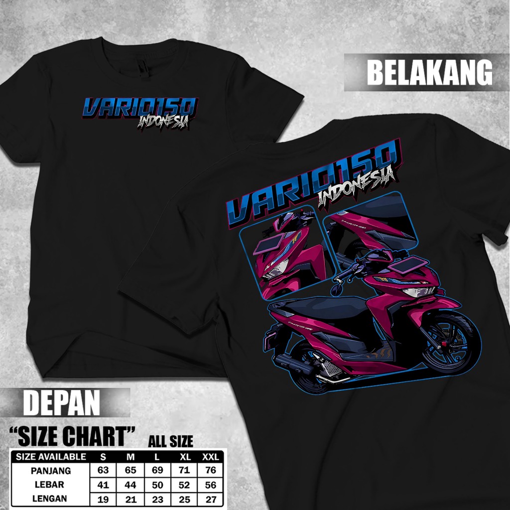 Kaos Baju HONDA VARIO 150 HONDA SW Kaos Otomotif | kaos racing motif Vario | kaos balap honda | kaos