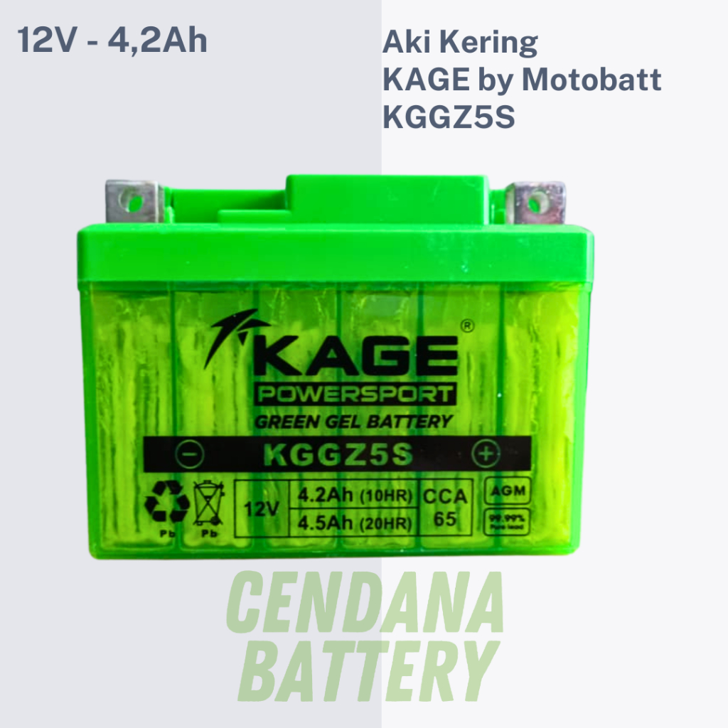 Aki Motor Yamaha Jupiter Z1 Kage KGGZ5S by Motobatt