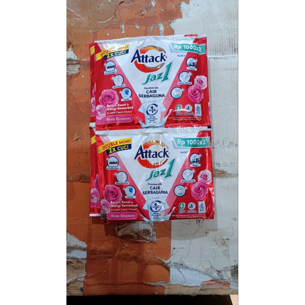 Attack Jaz1 Pembersih Cair Serbaguna Rose Blossom Sachet