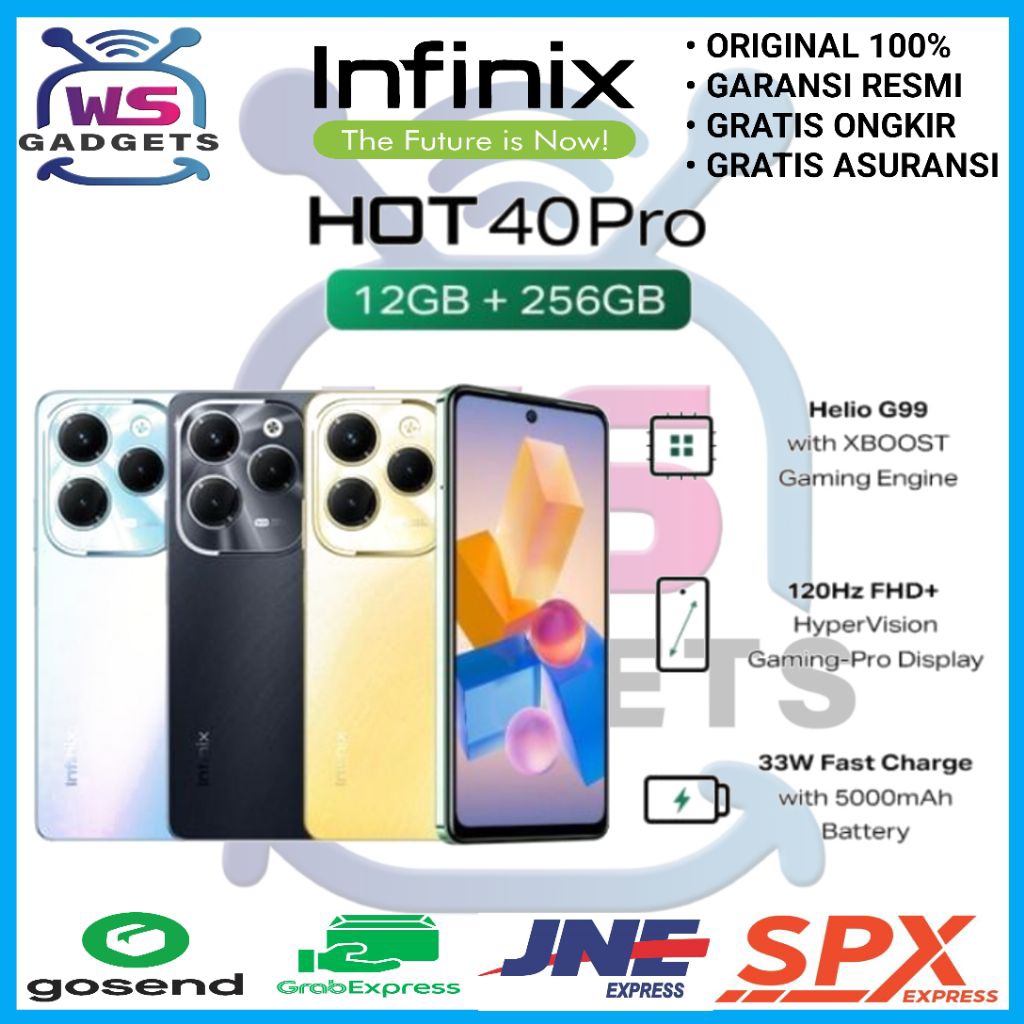 Infinix Hot 40 Pro NFC Ram 12/256GB 8/256GB Garansi Resmi