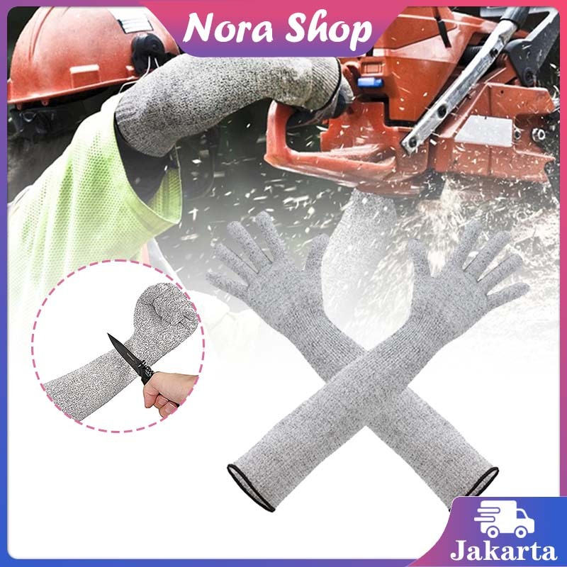 40cm Sarung Tangan Anti Cutting Sepasang / Sarung Tangan Anti Pisau Level 5 / Sarung Tangan Anti Gor