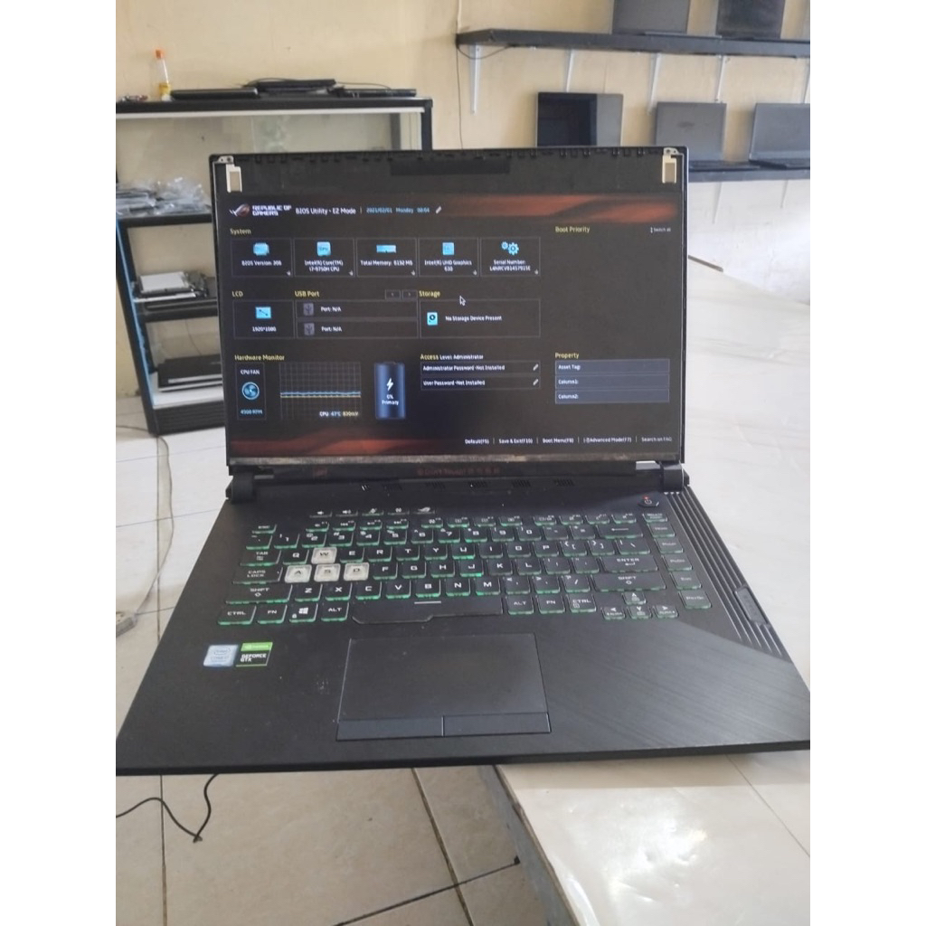 asus rog strix rusak