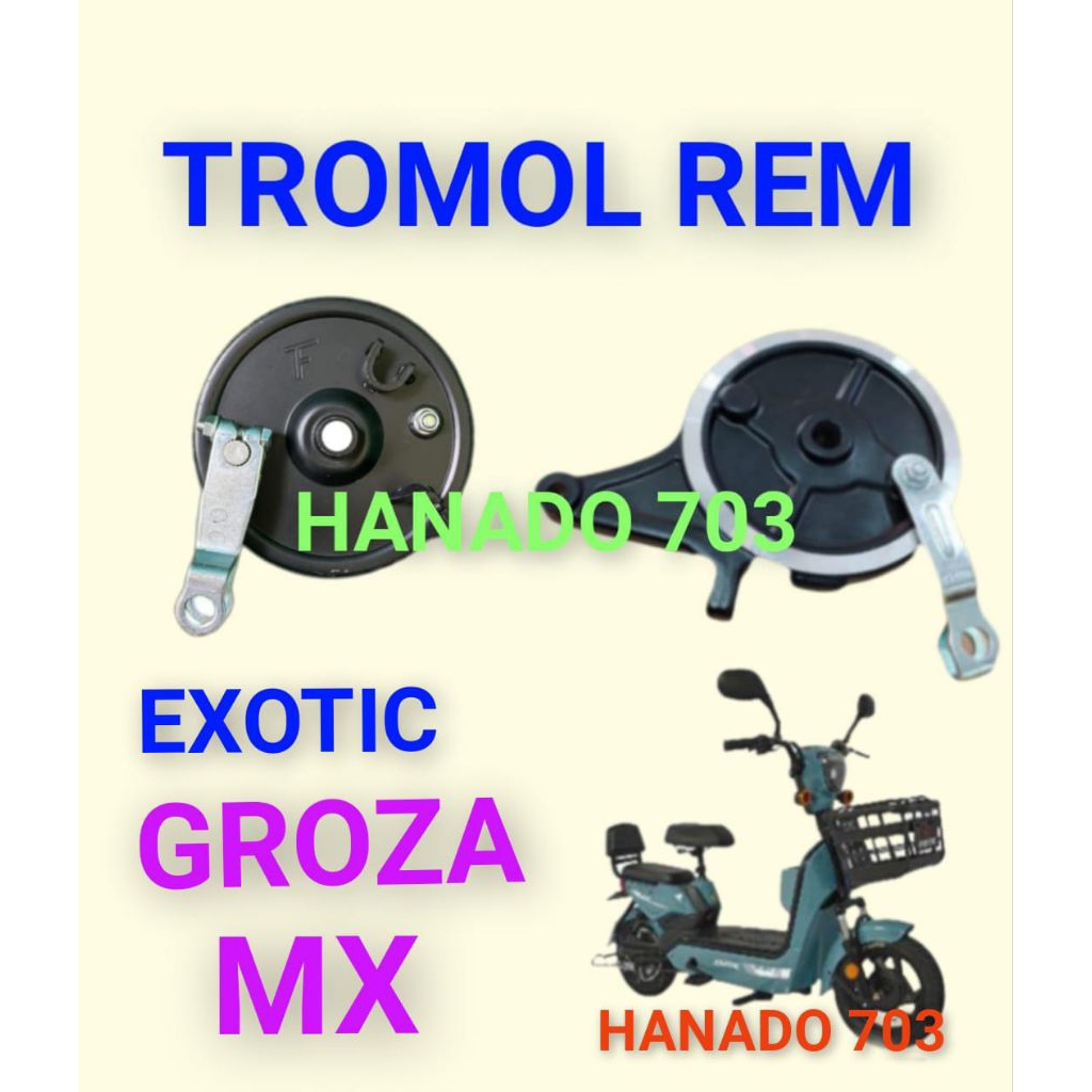 tromol rem exotic groza mx rumah kampas rem sepeda listrik exotic groza mx