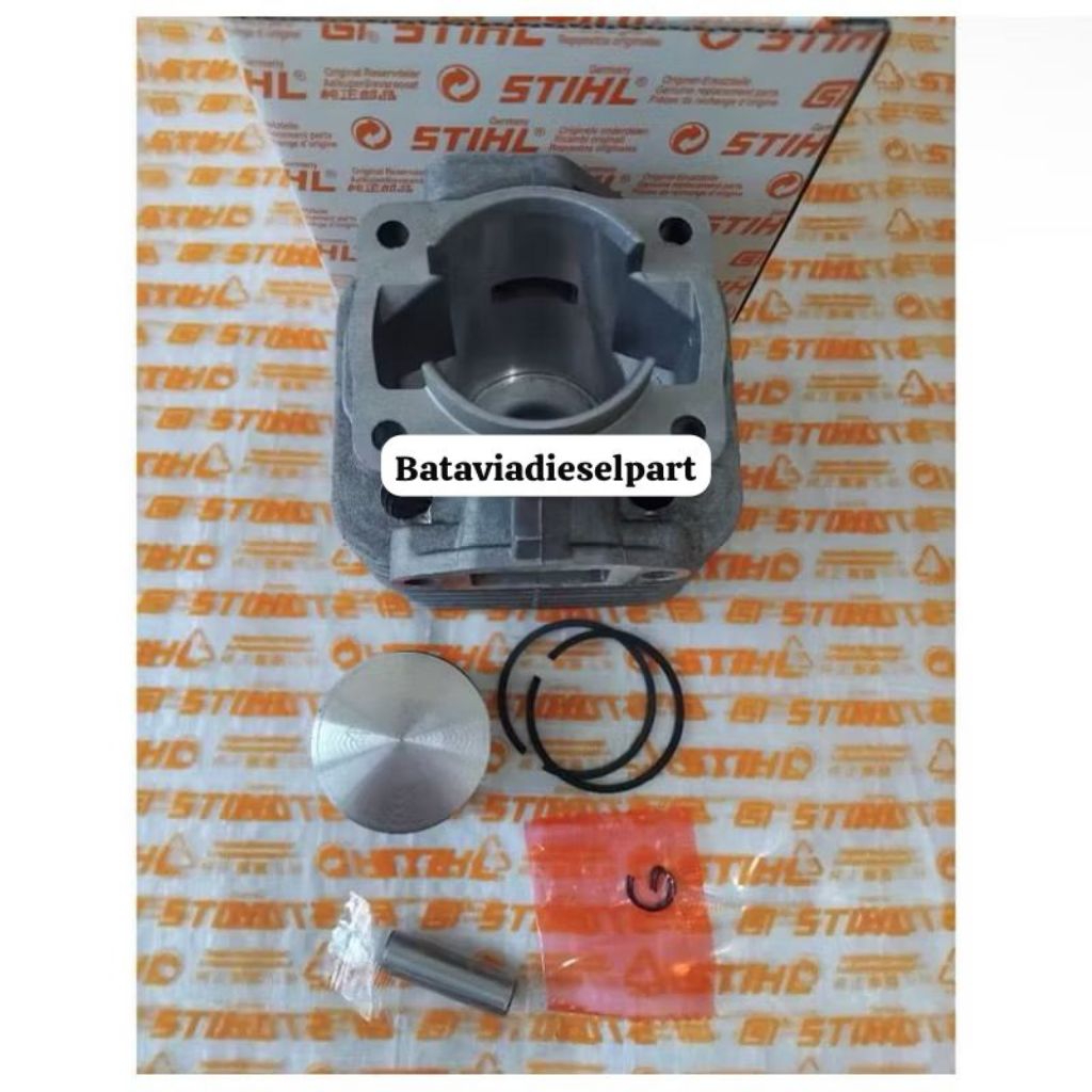 CYLINDER BLOCK / FORING SET SEGI 4 STIHL MESIN POTONG RUMPUT STIHL NEW ORIGINAL