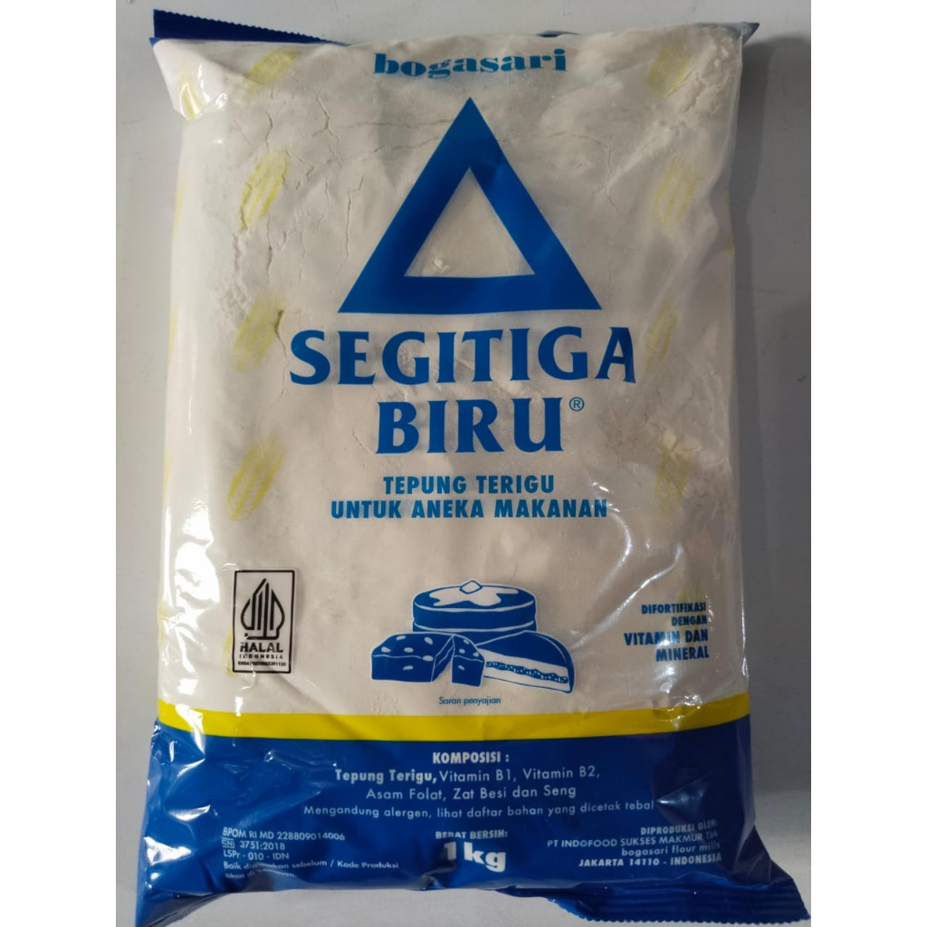 Tepung Terigu Segitiga Biru kemasan 1 kg - tepung terigu segitiga biru