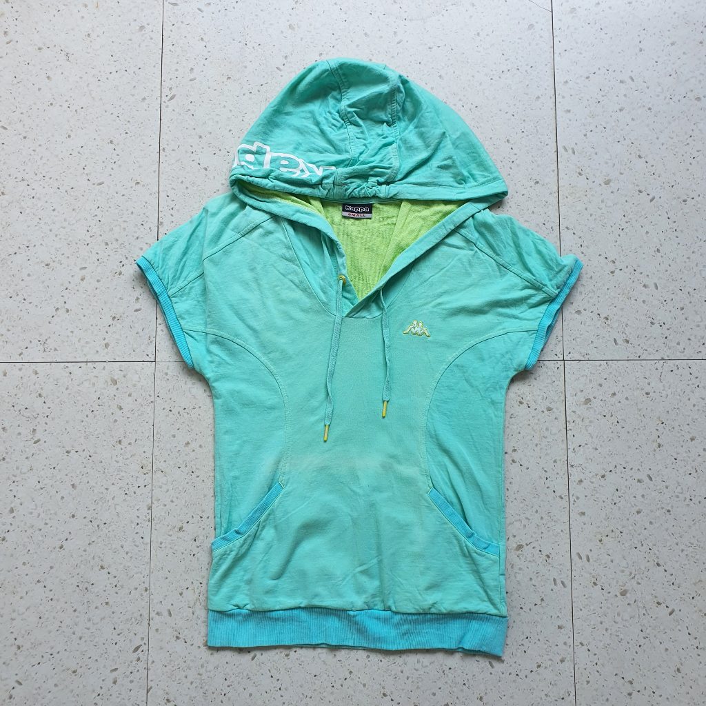 Baju Kaos Hoodie Wanita Anak Kappa / Size S - LD 44 cm / Bekas - Second - Preloved