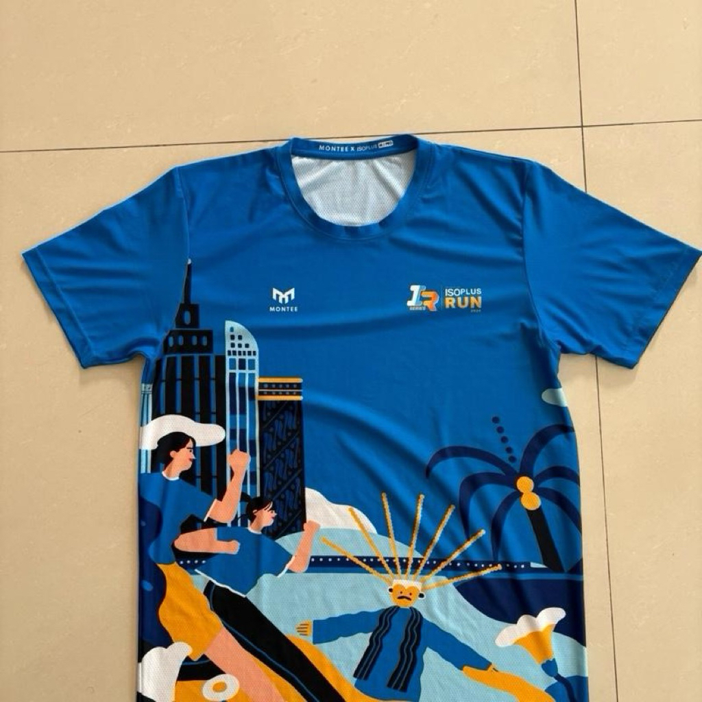 Jersey running pria Isoplus run 2024 Montee second 100% original - M