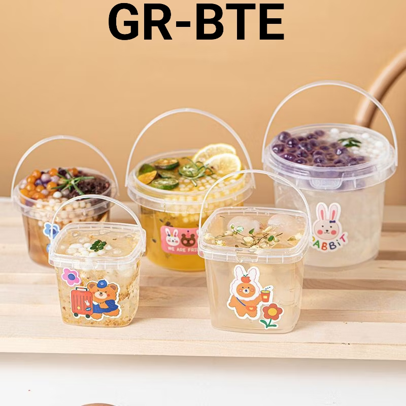 GR-BTE Box cup toples ember jar dessert minuman ice cream es bucket thinwall handle gagang es teler 