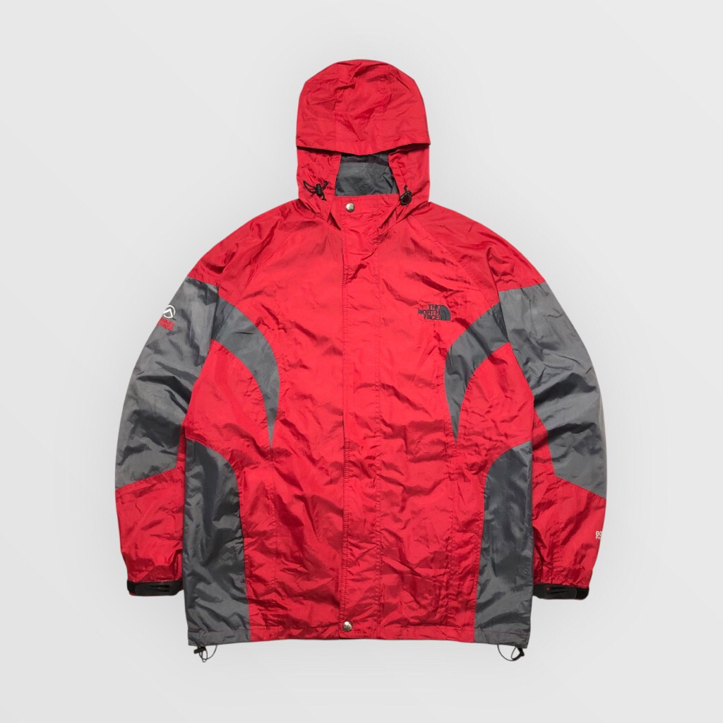 The NF Summit Series Gore-Tex ProShell Outdoor Hiking Jacket Red Grey