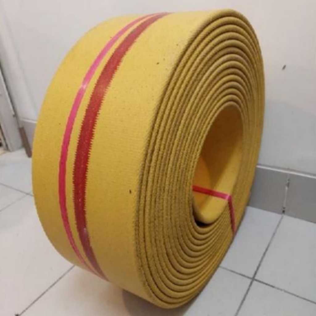 Conveyor Belt Canvas / Canvas Belt Berbagai Ukuran Warna Kuning
