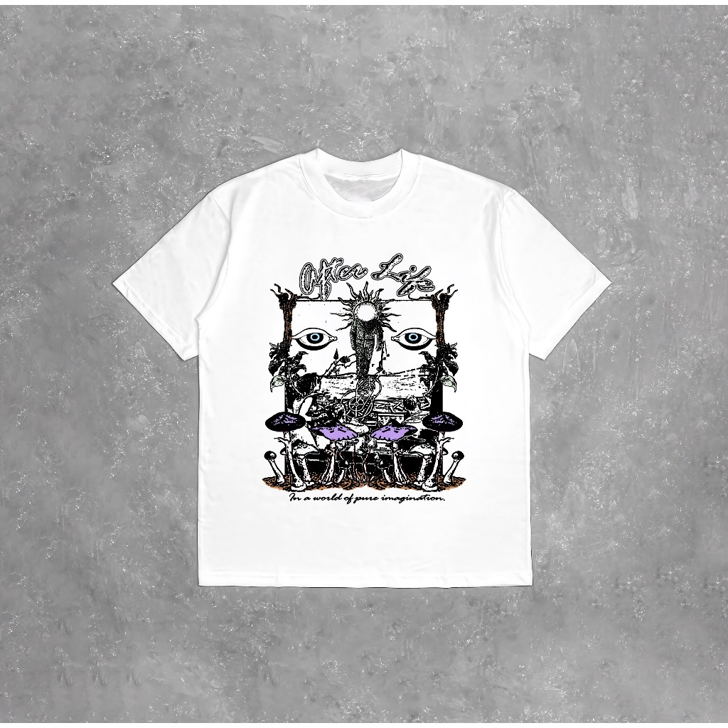 Kaos Distro After Life Lengan Pendek / Baju Pria Wanita / T-shirt Streetwear Psychedelic Vintage Bah